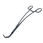 DeBakey Tangential Occlusion Clamp Forceps, Curved, 1-7/8" Jaw, Depth 5/8", Overall Length 10-1/4" (260mm) 