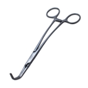 DeBakey Tangential Occlusion S Shaped Clamp Forceps, Curved, 1-3/8" (35mm) Jaw, Depth 7/16" (11mm), Overall Length 7-3/4" (197mm) 