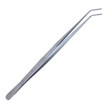 DeBakey Vascular Forceps, Angled, 2mm Jaw, Overall Length 12" (305mm) 