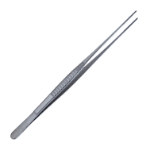 DeBakey Vascular Tissue Forceps, Straight, 1.6mm Wide Tapered Atraumatic Serrated Jaws, Overall Length 9-1/4" (240mm) 