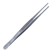 DeBakey Vascular Tissue Forceps, Straight, 2mm Wide Tapered Atraumatic Serrated Jaws, Overall Length 7" (178mm) 