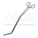 Deddish Potts Instestinal Forceps, Potts Teeth, 63mm Jaw, Bent Handle, Overall Length 12" (305mm) - 751261W