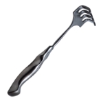 Rake Retractor, Deep, 4 Prongs, Blunt, 2-1/4" x 1-1/2", Ergonomic Handle, Overall Length 10-1/2" (270mm) 