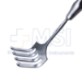 Deep Rake Retractor, 4 Prongs, Blunt, 2-1/4" Wide x 3-1/2" Deep, Ergonomic Handle, Overall Length 10-1/2" (270mm) - E2296