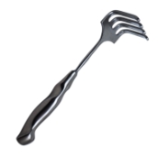 Deep Rake Retractor, 4 Prongs, Blunt, 2-1/4" Wide x 3-1/2" Deep, Ergonomic Handle, Overall Length 10-1/2" (270mm) 