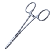 Derf Needle Holder, Heavy 13mm Serrated Jaws, Ratchet Lock, Ring Handle, Dull Finish, Overall Length 4-3/4" (130mm) 