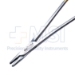 Derf Needle Holder, TC, Serrated Jaw, Ratchet Lock, Ring Handle, Dull Finish, Overall Length 4-3/4" (121mm) - D1094