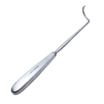 Deschamps Ligature Needle Carrier, Right Hand, Sharp, Flat Handle, Overall Length 8" (200mm) 