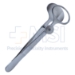 Desmarres Chalazion Forceps, Oval Solid 24mm Wide Lower Plate, Open Upper Plate, Inside Dimensions Of 12mm x 20mm, Serrated Handle, Polished Finish, Locking Thumb Screw, Overall Length 3-1/2" (90mm) - 5-3715
