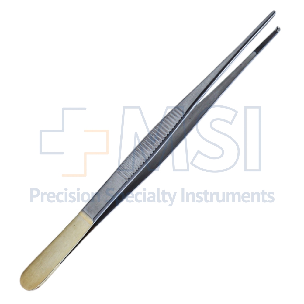 Probe Forceps - Dissecting Forceps, TC, 1 x 2 Teeth, Overall Length 5-1/2