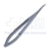 Dissecting Scissors, Curved, 15mm Blad, 8mm Wide Flat Handle, Overall Length 7" (180mm) - 1943-29ASSI
