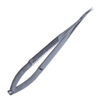 Dissecting Scissors, Curved, 15mm Blad, 8mm Wide Flat Handle, Overall Length 7" (180mm) 