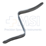 Doane Z-Shape Knee Retractor, Medium, Double Ended; 75mm x 11mm (3" x 0.4") Blade, 57mm x 11mm (2-1/4" x 0.4") Blade, Overall Length 6" (152mm) 