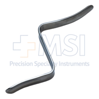 Doane Z-Shape Knee Retractor, Medium, Double Ended; 75mm x 11mm (3" x 0.4") Blade, 57mm x 11mm (2-1/4" x 0.4") Blade, Overall Length 6" (152mm) 