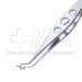 Dodick Lens Folding Forceps, Angled, Cup Paddle Shape Jaws, Three Hole Handle, Overall Length 4-7/16" (113mm) - 11-6-9321
