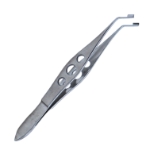Dodick Lens Folding Forceps, Angled, Cup Paddle Shape Jaws, Three Hole Handle, Overall Length 4-7/16" (113mm) 2710776,11/6/9321,K5-8210