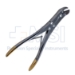 Wire Cutter, TC, Angled Jaws, Double Action, Overall Length 8-1/2" (216mm) - D6624