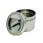 Dressing Jaw, 5/16 Quart, Slip Over Cover, Seamless Design, Recessed Lid Handle, Dimensions 4-1/8" x 2-1/4" 