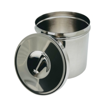 Dressing Jar, 4-3/4 Quart, Slip-Over Cover, Seamless Design, Recessed Lid Handle, Dimensions 6-3/4" x 7-3/4" 