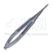 Drew's Needle Holder, Straight, Without Lock, Mid-Screw To Tip Length 15mm, Round Knurled Handle, Overall Length 4-3/4" (121mm) - 11-7-3002