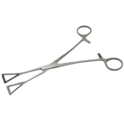 Duval Lung Grasping Forceps, Serrated, Triangular 25mm Jaw, Overall Length 8" (200mm) 