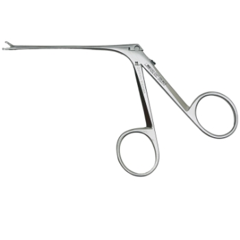 Ear Forceps, 0.9mm Oval Cup Jaw, Straight, Fine Model, Working Length 82mm 