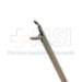 Ear Forceps, 0.6mm X 4mm Jaw, Curved 25 Degrees Left, Working Length 3" (80mm), Overall Length 5-1/2" (140mm) - 232-D61-04