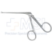 Ear Forceps, 0.6mm X 4mm Jaw, Curved 25 Degrees Left, Working Length 3" (80mm), Overall Length 5-1/2" (140mm) - 232-D61-04