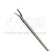 Ear Forceps, Serrated Jaws (Pitch 0.3), Curved Right, Fine Model, 4.5mm Jaw Length, Shaft 82mm - 232-D40-10
