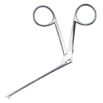 Ear Forceps, Straight, Serrated 3.5mm Jaw, Super Fine Model, Working Length 80mm 