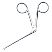 Ear Forceps, Straight, Serrated 3.5mm Jaw, Super Fine Model, Working Length 80mm 