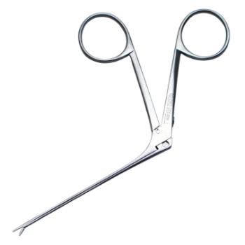 Ear Forceps, Straight, Serrated 3.5mm Jaw, Super Fine Model, Working Length 80mm 