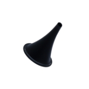 Ear Speculum, Oblique, Angled 20 Degrees, Oval End, Ebony, 5.5 x 6.5mm 
