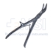 Echlin Rongeur, Double Action, 2mm X 12mm Bite, Curved On Side, Overall Length 9" (230mm) - D7480