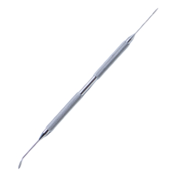 Eippert Femtosecond Spatula, Double Ended, Round Handle, 2mm Angled End, 1mm Straight End 
