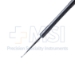Ellis Foreign Body Spud, Small Curved Rounded Blade, Serrated Flat Handle, Polished Finish, Overall Length 4-3/4" (120mm) - 5-1957