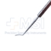 Elschnig Cyclodialysis Spatula, Angled 11mm Long x 1.2mm Wide Tip, Gently Curved Blade, Serrated Flat Handle, Polished Finish, Overall Length 5-1/4" (133mm) - 5-1599