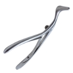 Endaural Speculum, Small 22mm Blades, Strongly Curved Shafts, Overall Length 6" (153mm) 