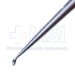 Epstein Curette, Size 0, Reverse Angled, Oval Cup, Hollow Bruns Handle, Overall Length 8" (203mm) - D9584