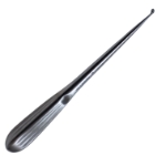 Epstein Curette, Size 0, Reverse Angled, Oval Cup, Hollow Bruns Handle, Overall Length 8" (203mm) 