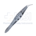 Ernest Mcdonald II Lens Inserting Forceps, Angled, Cross Action, Three Hole Handle - 11-6-9330