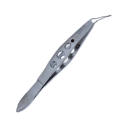 Ernest Mcdonald II Lens Inserting Forceps, Angled, Cross Action, Three Hole Handle 2714063,11/6/9330,K5-8229