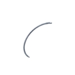 Ferguson Suture Needle, 1/2 Circle, Tapered Point, Size 10 