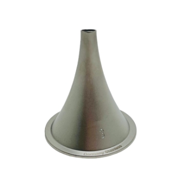 Farrior Ear Speculum, Size 3, Oblique, Ebony, Oval End, 6mm x 5.5mm Outer Diameter, Overall Length 1-3/4" (43mm) 