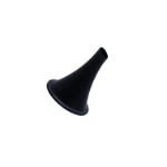 Farrior Ear Speculum, Size 4, Oblique, Ebony, Oval End, 6.5mm x 6mm Outer Diameter, Overall Length 1-3/4" (43mm) 