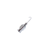 Fasanella Lacrimal Cannula, 23ga, 140 Degrees Curved Tip, Polished Finish, Overall Length 1-1/8" (28mm) 1327778,May-35,E4424