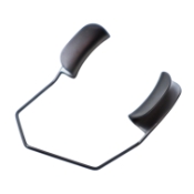 Feaster-Barraquer Speculum, Wide Solid Blades, V-Shaped End, Blade Length 20mm, Spread 20mm, Overall Length 1-3/4" (43mm) 1550031,11/2/6143,K1-5032
