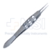 Fechtner Style Conjuntiva Forceps, Very Delicate, Ring Shaped Tip, 3 Hole Handle - 11-6-2931