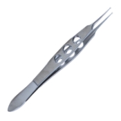Fechtner Style Conjuntiva Forceps, Very Delicate, Ring Shaped Tip, 3 Hole Handle 376876,11/6/2931,K5-1820