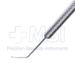 Fenzl Insertion Hook, Angled 45 Degrees, 10mm Shaft, 0.2mm Tip, Round Knurled Handle, Dull Finish, Overall Length 4-3/4" (120mm) - 5-1683